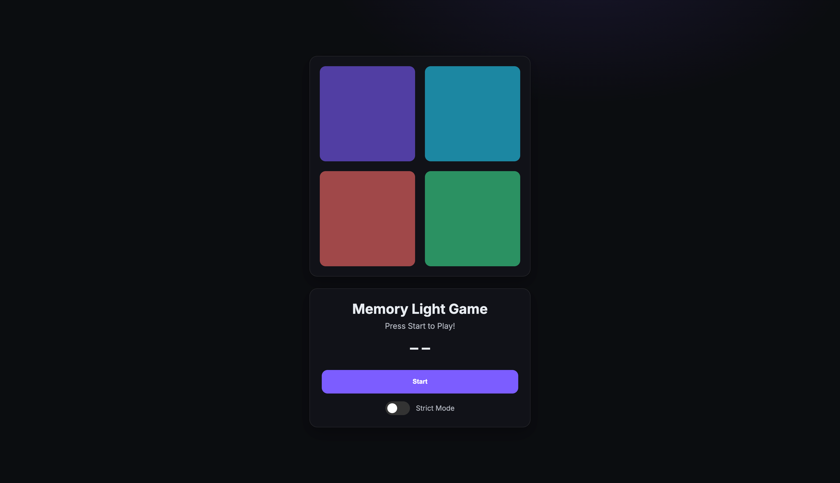 Memory Light Game preview
